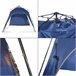 Barendrecht Gazebo de jardim LED com módulo solar 250x250 Azul