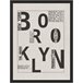 Pintura BROOKLIN 40x30cm marca MARCOMUEBLE  Branco/ Preto