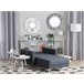 Beliani Chaise longue Poliéster ABERDEEN Castanho