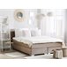 Beliani Cama continental Veludo CONSUL 171x212 Bege