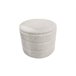 Puff redondo EVAN 45x36cm cor bege Bege
