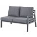 Beliani Conjunto lounge VIZZINI Cinza Escuro