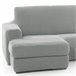 Cobertura para chaise longue com braço esquerdo curto NIAGARA Cinza Claro