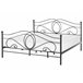 Beliani Cama com estrado Metal LYRA 182x209 Preto