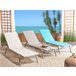 Beliani Cadeira lounge/relax NOLI Branco/ Bege