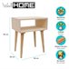 WELL HOME - Mesa de mercúrio SEM verniz Castanho