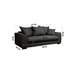 Sofá cama com abertura italiana SAGA Sofá cama com abertura italiana SAGA Preto