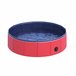 Piscina para animais de estimação PVC, placa de madeira PawHut Vermelho