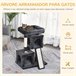 Arranhador para Gatos Aglomerado de Madeira e Sisal PawHut Cinza