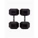 Halteres Hexagonais 37,5Kg (Par) - BOOMFIT Preto