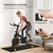 Bicicleta Estática Aço, PVC, ABS HOMCOM Laranja