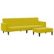 2 pcs conjunto de sofá - Sofás moduláveis Amarelo
