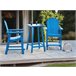Beliani Mesa de bar ADIRONDACK 59x59 Azul