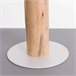 Candeeiro de mesa Pristino O91 Natural/ Branco