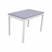 Conjunto de mesa com 4 cadeiras VERSALLES Branco/cinza