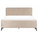 Beliani Cama com estrado Veludo VALOGNES 172x220 Bege