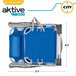Pack económico 2 cadeiras de praia Gomera cadeiras de praia multiposição anti-tombamento c/ almofada 48x60x90 cm Aktive Cinza