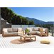 Beliani Conjunto lounge TIMOR Cinza Escuro