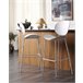 Beliani Silla de bar SHONTO Branco