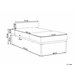 Beliani Chaise longue Linho sintético MALMOS Bege