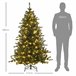 Árcore de Natal Plástico, Metal HOMCOM, casa - natal Verde