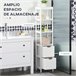Alto Armário de banheiro Placa de MDF kleankin Branco