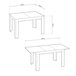 Mesa de comedor Danna 140 190x90 Branco