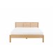 Beliani Cama com estrado Madeira de seringueira CARNAC 165x210 Castanho