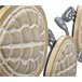 Decoração em Metal e Madeira Tartarugas 1 Multicor