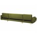 Beliani Sofá-cama Veludo ABERDEEN Verde