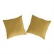 2 Frondas para almofada 100% algodão CASUAL 80x80 Amarelo