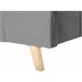 Beliani Cama com estrado Veludo SENLIS 254x220 Bege