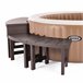 INTEX Pacote de 2 bancos médios e 2 grandes para um spa circular Castanho