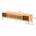 Mesa de TV Videbæk com 2 portas de correr em bambu 160 Natural