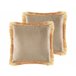 Beliani Almofada decorativa POTHOS 45x45 Bege