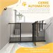 Barreira de Segurança Extensível Metal e Plástico PawHut Preto