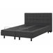 Beliani Cama com estrado Poliéster DUKE 161x216 Cinza Escuro