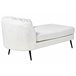 Beliani Chaise longue Bouclé ALLIER Bege