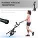Bicicleta Estática Dobrável Aço, ABS, EVA HOMCOM Preto