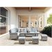 Beliani Conjunto lounge LACONA Cinza Escuro