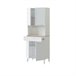 Armário de cozinha Colin 4 Portas 72 Natural/ Branco