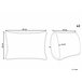 Beliani Almofada decorativa HAKONE 45x25 Bege