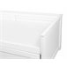 Beliani Cama com estrado Madeira de seringueira CAHORS 186x209 Branco