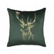 Beliani Almofada decorativa BLITZEN Verde Escuro