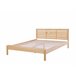 Beliani Cama com estrado Madeira de seringueira CARNAC 165x210 Castanho