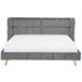 Beliani Cama com estrado Veludo SENLIS 254x220 Bege