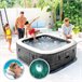 Jacuzzi insuflável Greystone Deluxe 4 pessoas INTEX Cinza