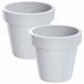 2x lofly plástico pote Branco