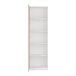 Armário alto de 1 porta Ewen Natural/ Branco
