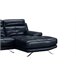Chaise longue de pele HAWAI Azul Marino